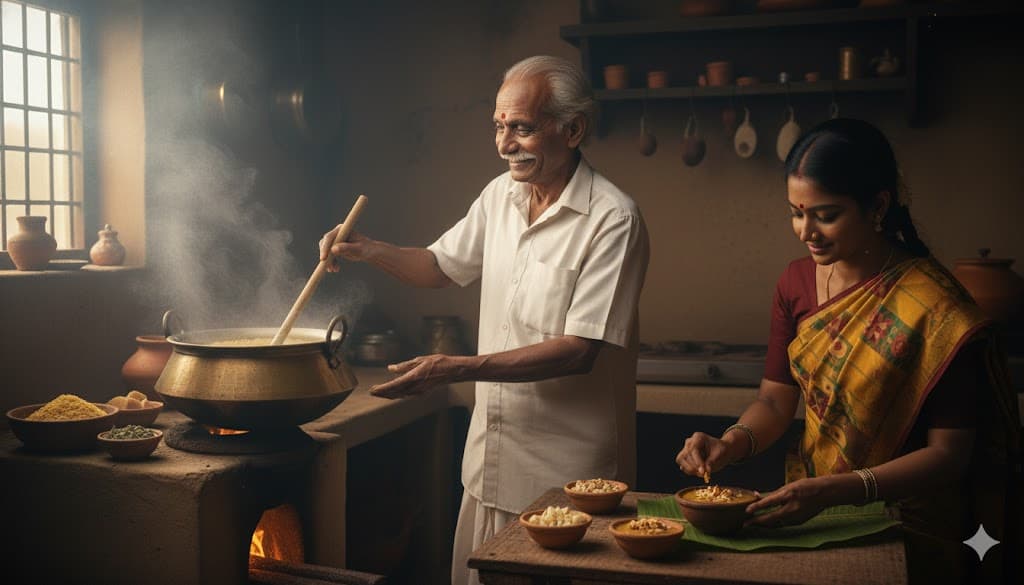 Kanchi Payasam Making
