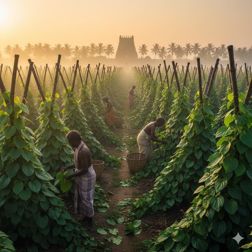 Sunrise Among the Betel Vines